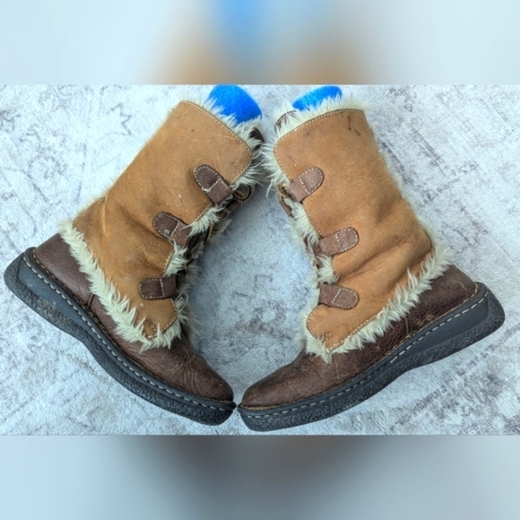 Cabela's Womens Leather Faux Fur Line Winter Boots Size 6M - Picture 2 of 15
